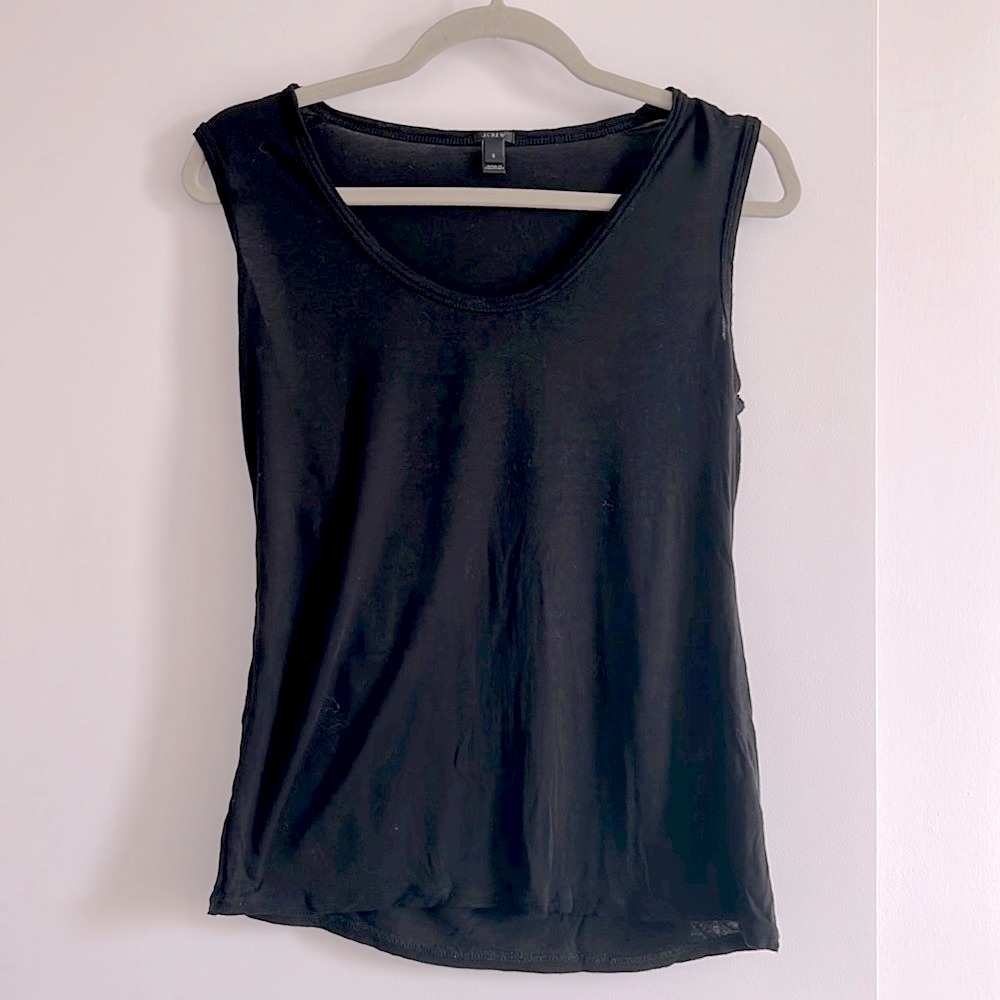 JCrew Black TankTop loose fit size S